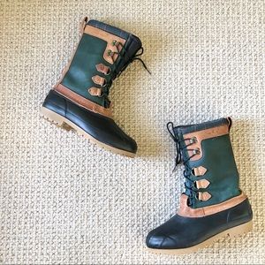 VTG Eddie Bauer Waterproof Duck Boots 9 fleece